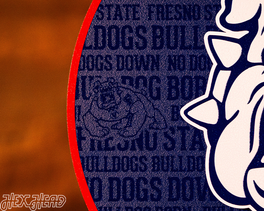 Fresno State Bulldogs CRAFT SERIES 3D Embossed Metal Wall Art