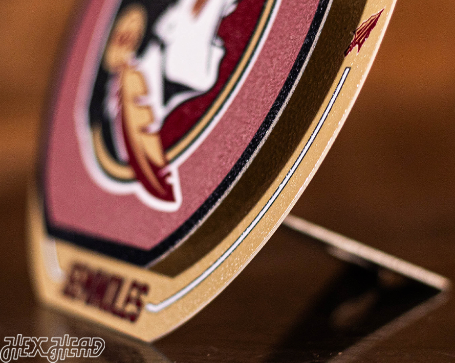 Florida State Seminole "Double Play" On the Shelf or on the Wall Art