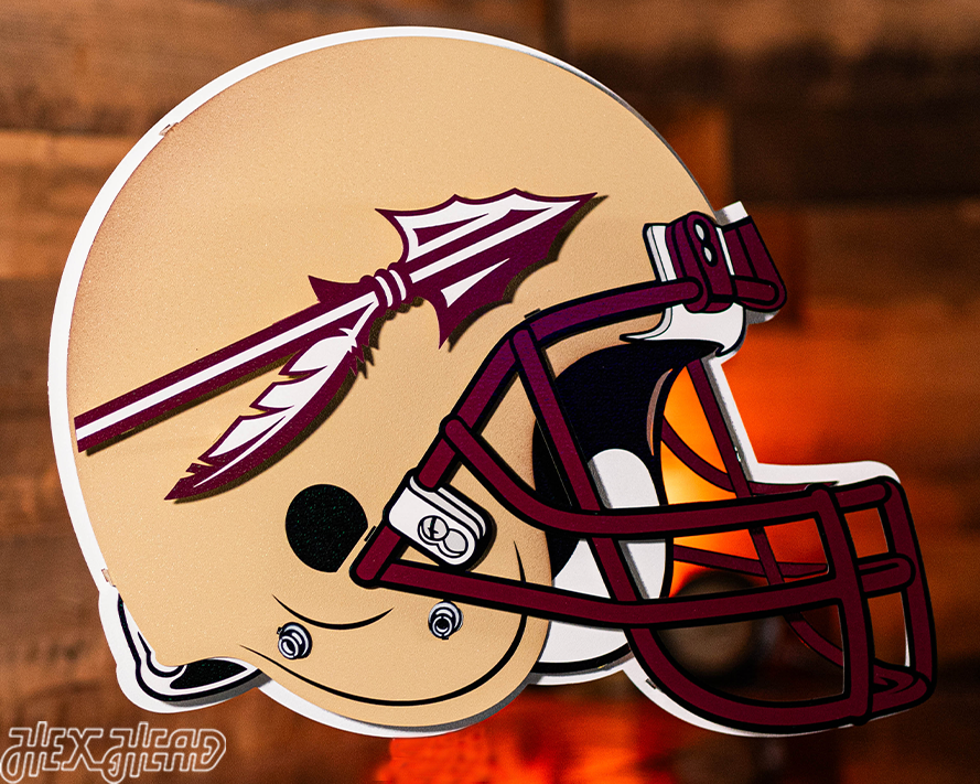 BLITZ COLLECTION - 8 LAYER Florida State Seminoles 3D Metal Wall Art