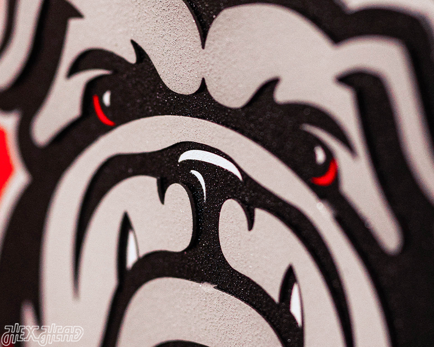 Georgia Bulldogs Hex Head Exclusive 2022 Championship 3D Vintage Metal Wall Art