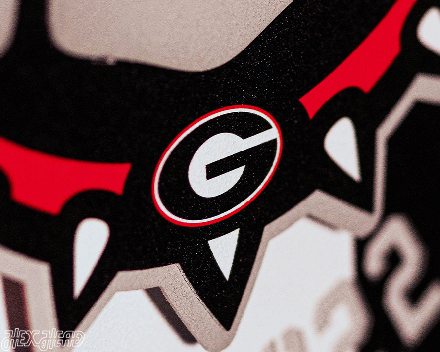 Georgia Bulldogs Hex Head Exclusive 2022 Championship 3D Vintage Metal Wall Art