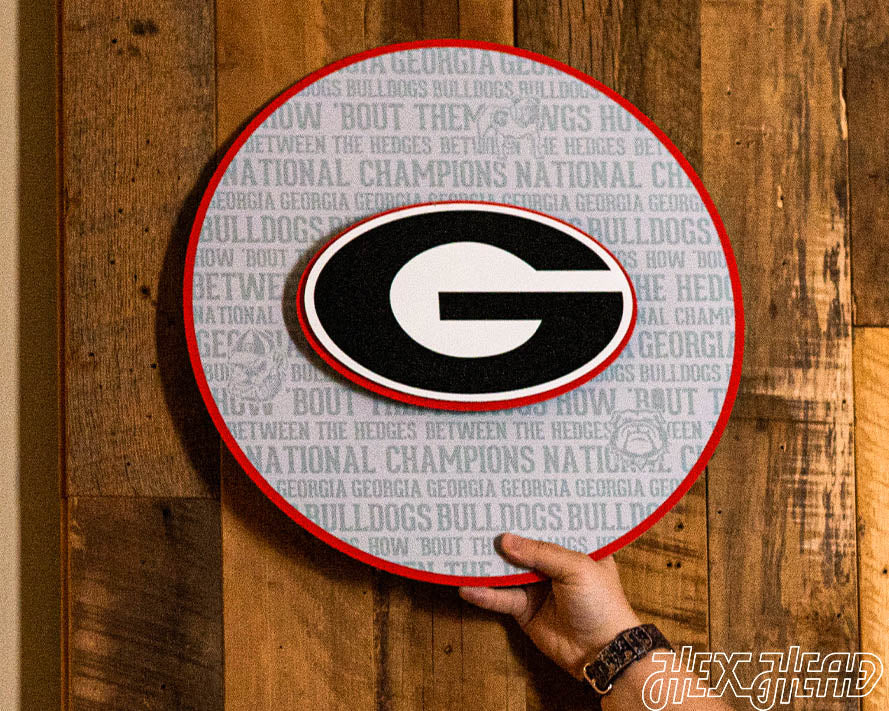 Georgia Bulldogs "G" CRAFT SERIES 3D Embossed Metal Wall Art