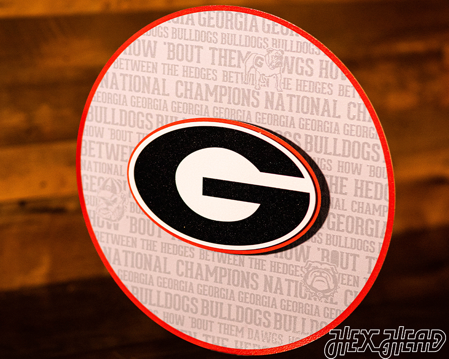 Georgia Bulldogs "G" CRAFT SERIES 3D Embossed Metal Wall Art