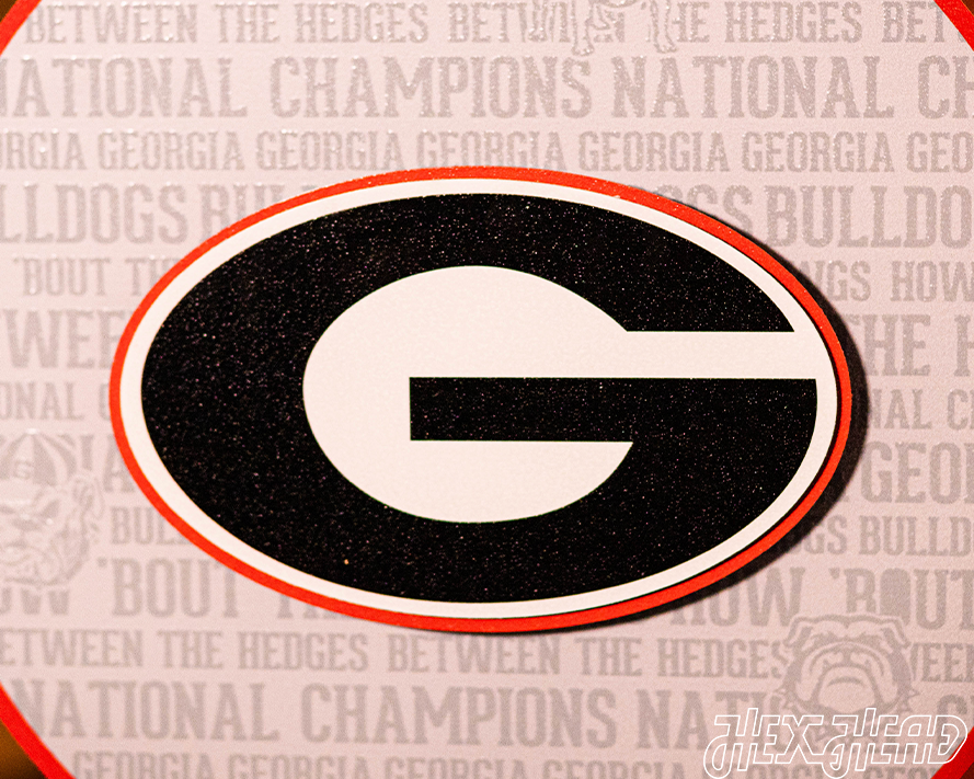 Georgia Bulldogs "G" CRAFT SERIES 3D Embossed Metal Wall Art