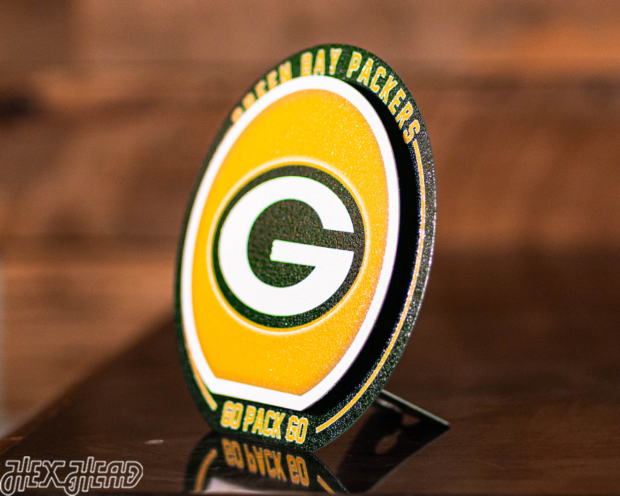 Green Bay Packers "Double Play" On the Shelf or on the Wall Art