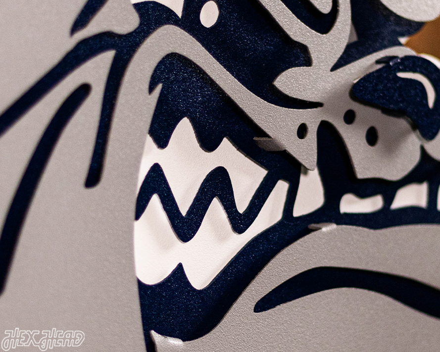 Gonzaga Bulldog 3D Vintage Metal Wall Art