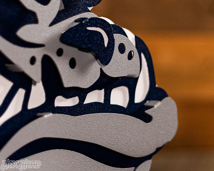 Gonzaga Bulldog 3D Vintage Metal Wall Art