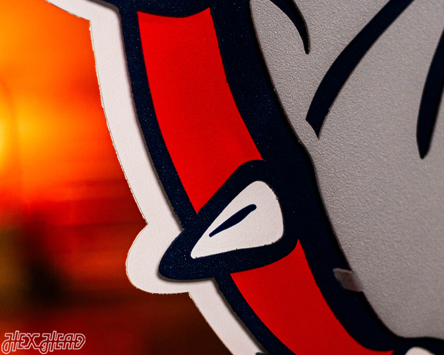 Gonzaga Bulldog 3D Vintage Metal Wall Art