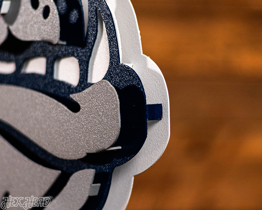 Gonzaga Bulldog 3D Vintage Metal Wall Art