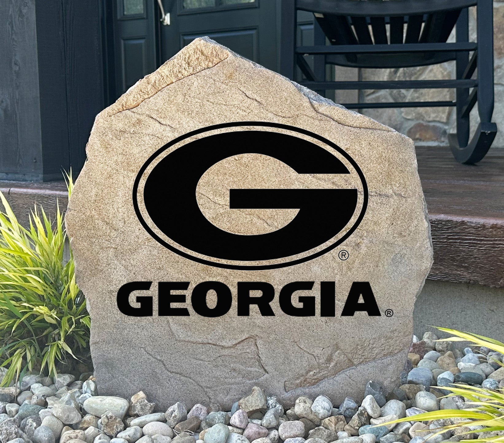 Georgia Bulldogs Design-A-Stone Landscape Art