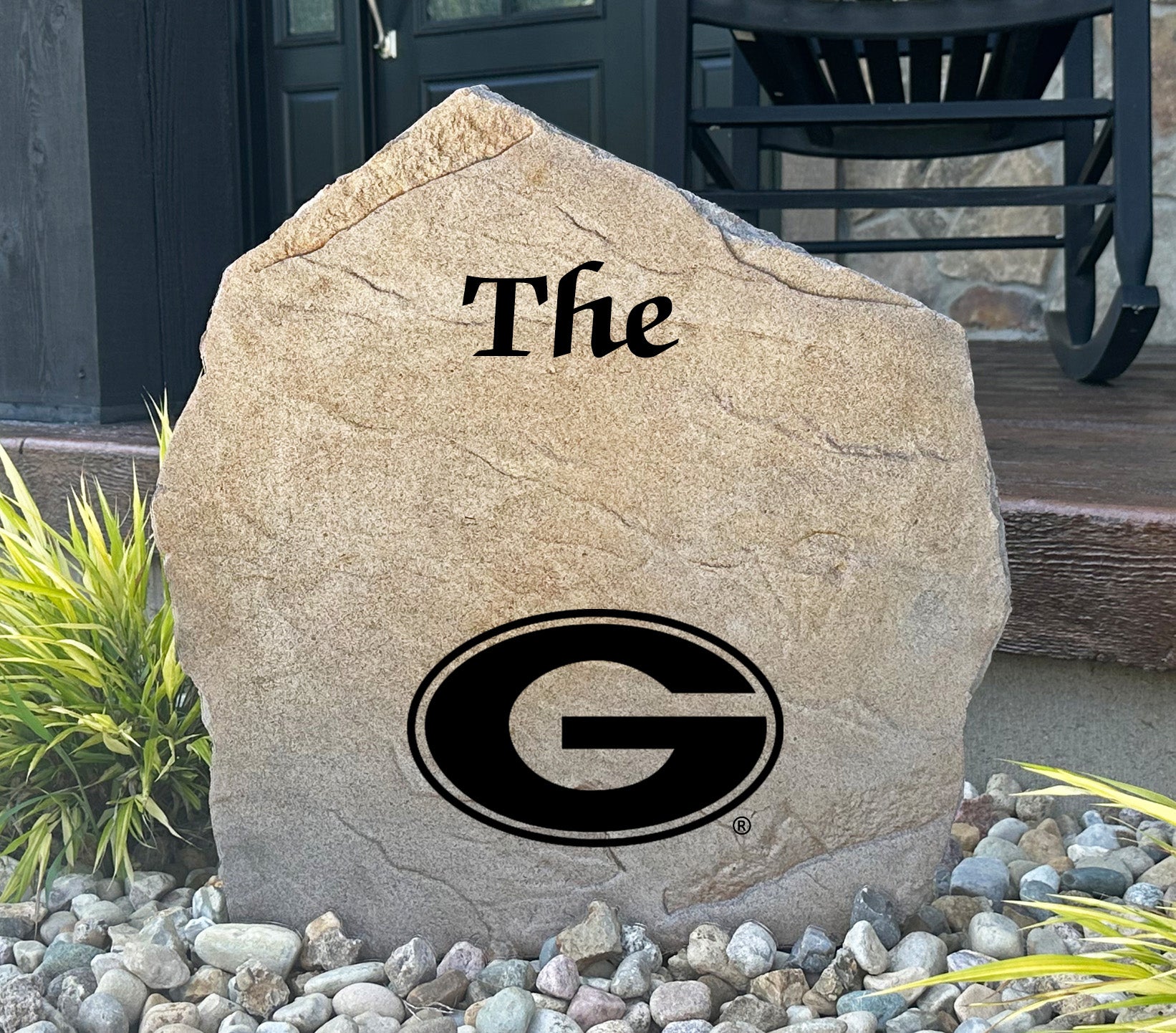 Georgia Bulldogs Design-A-Stone Landscape Art Family Name