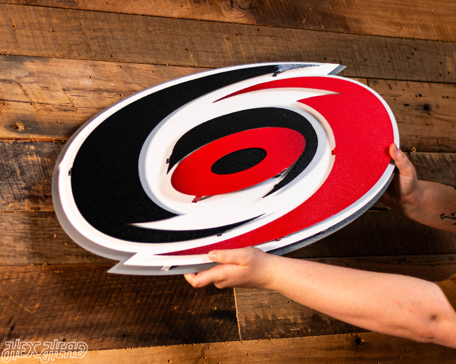 Carolina Hurricanes NHL 3D Vintage Metal Wall Art