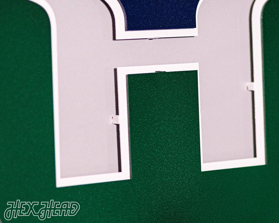 Hartford Whalers 3D Vintage Metal Wall Art