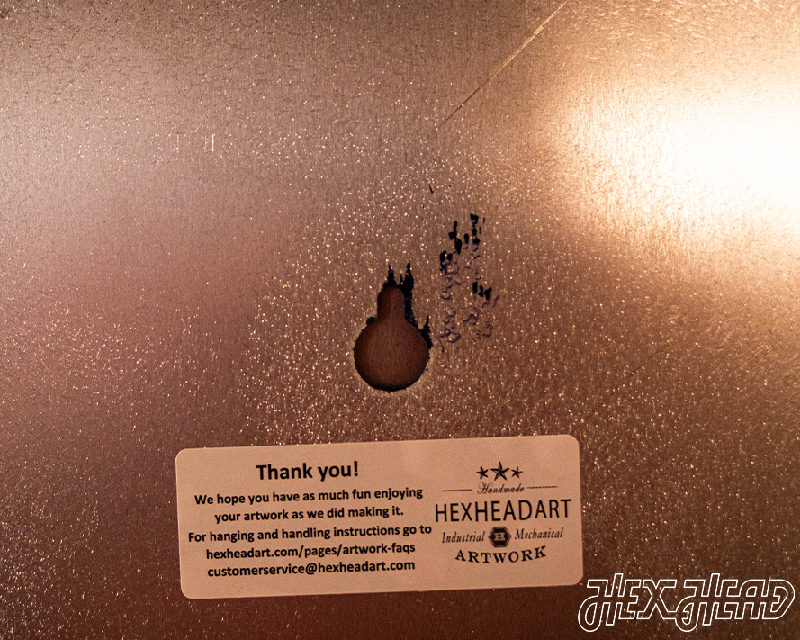 Illinois Fighting Illini Block "I" in ORANGE 3D Vintage Metal Wall Art