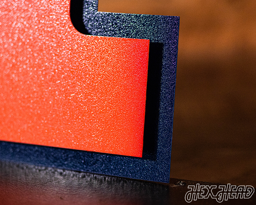 Illinois Fighting Illini Block "I" in ORANGE 3D Vintage Metal Wall Art