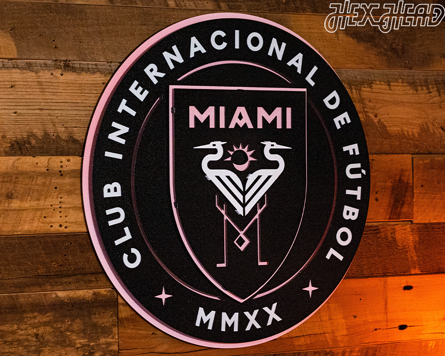 CLOSE OUT - Inter Miami CF 3D Vintage Metal Wall Art