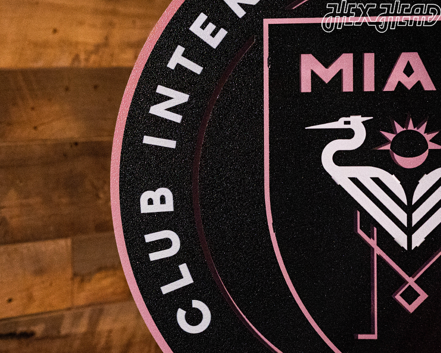CLOSE OUT - Inter Miami CF 3D Vintage Metal Wall Art