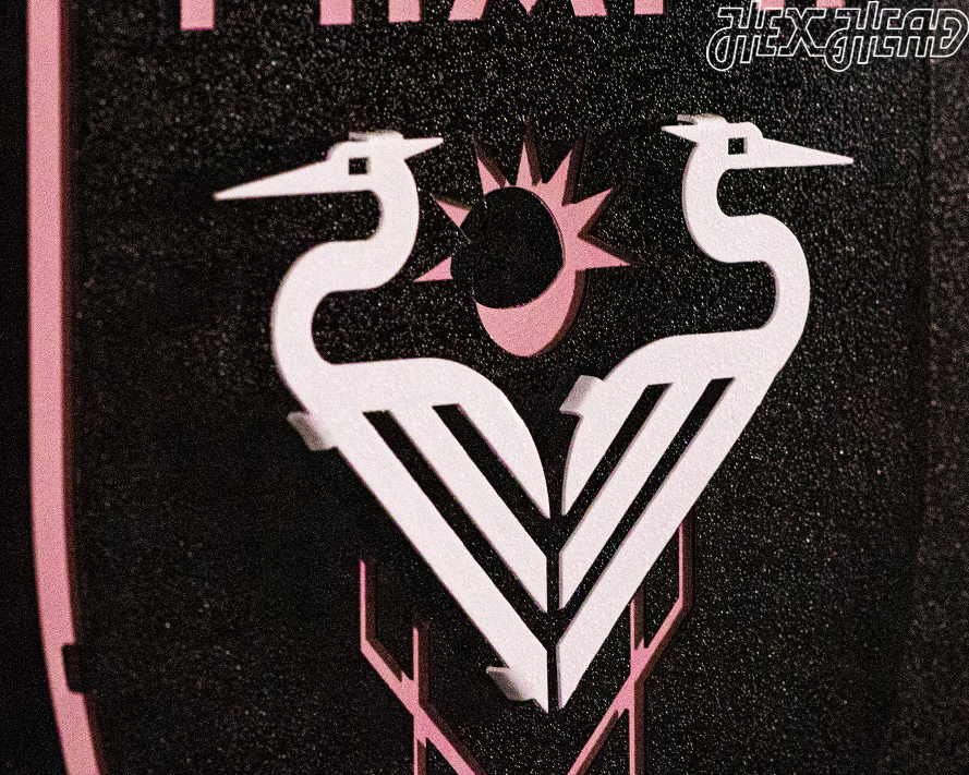 CLOSE OUT - Inter Miami CF 3D Vintage Metal Wall Art