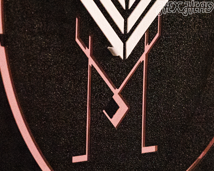 CLOSE OUT - Inter Miami CF 3D Vintage Metal Wall Art