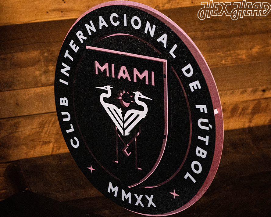 CLOSE OUT - Inter Miami CF 3D Vintage Metal Wall Art