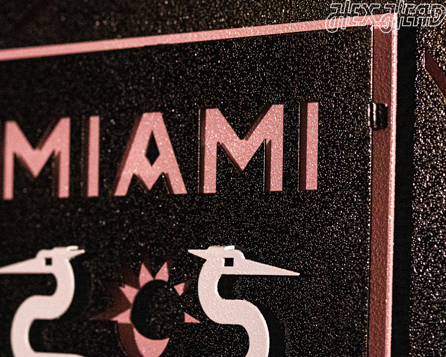 CLOSE OUT - Inter Miami CF 3D Vintage Metal Wall Art