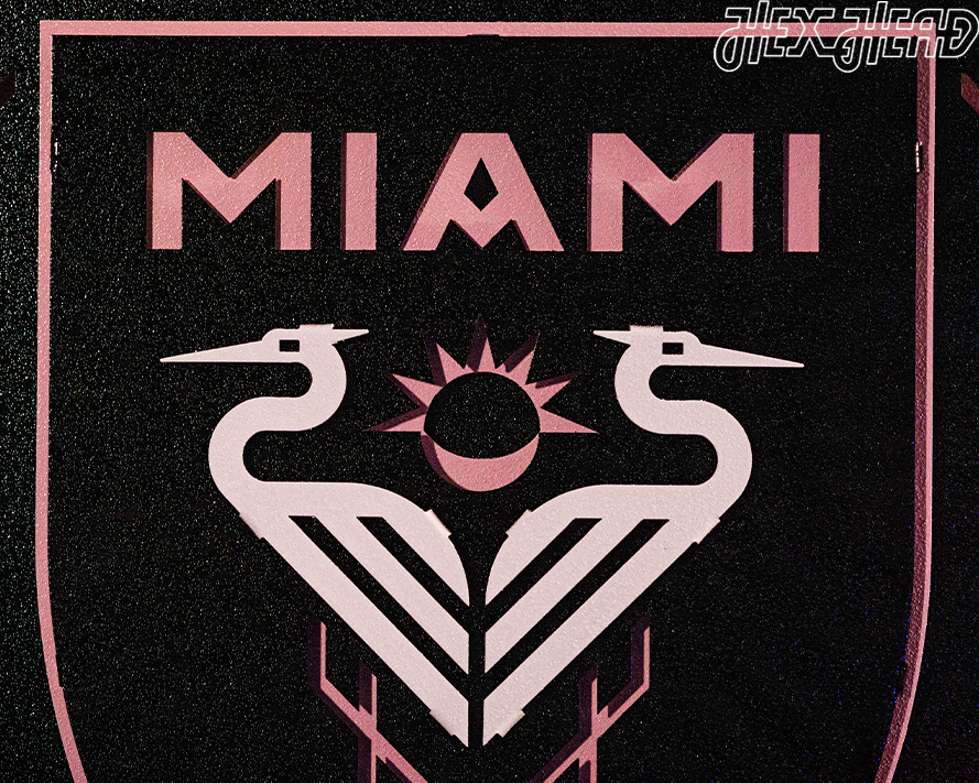 CLOSE OUT - Inter Miami CF 3D Vintage Metal Wall Art