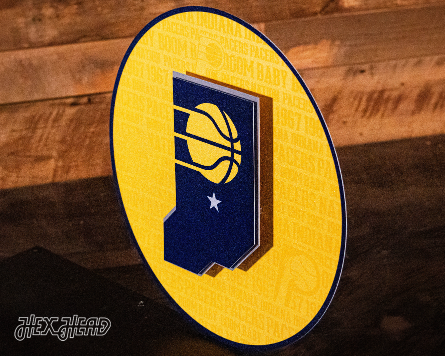 Indiana Pacers CRAFT SERIES 3D Embossed Metal Wall Art