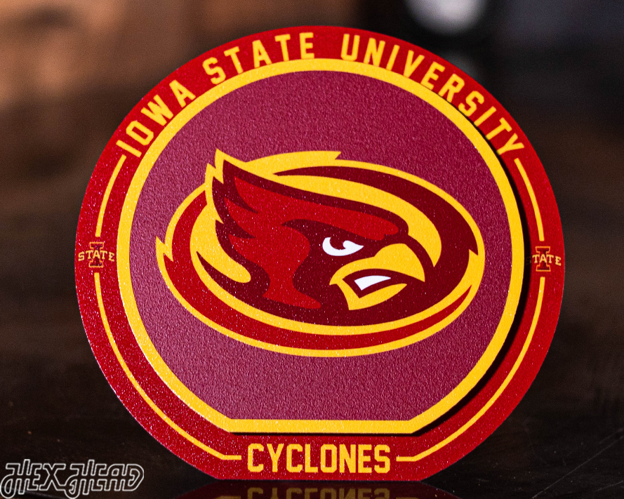 Iowa State Cyclones "Double Play" On the Shelf or on the Wall Art