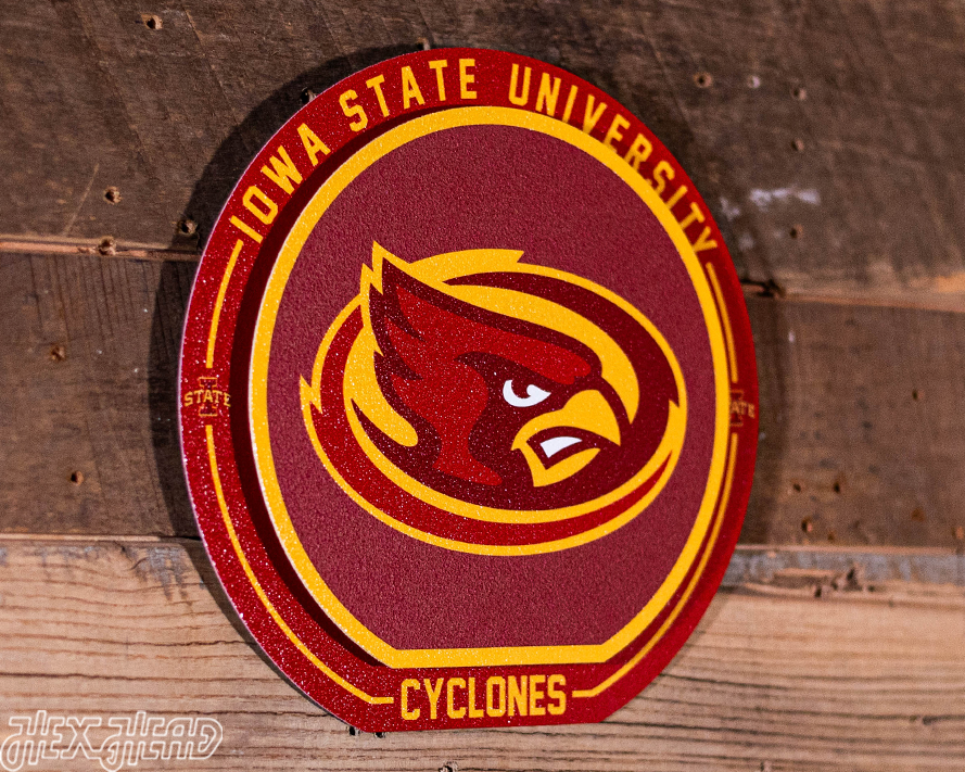 Iowa State Cyclones "Double Play" On the Shelf or on the Wall Art