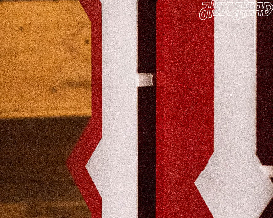 CLOSE OUT- Indiana Hoosiers "1900's Baseball Trident" 3D Vintage Metal Wall Art