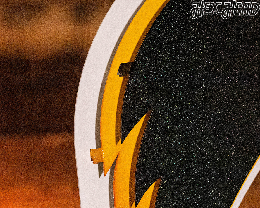 Iowa Hawkeyes Mascot with "HAWKEYES" 3D Metal Wall Art