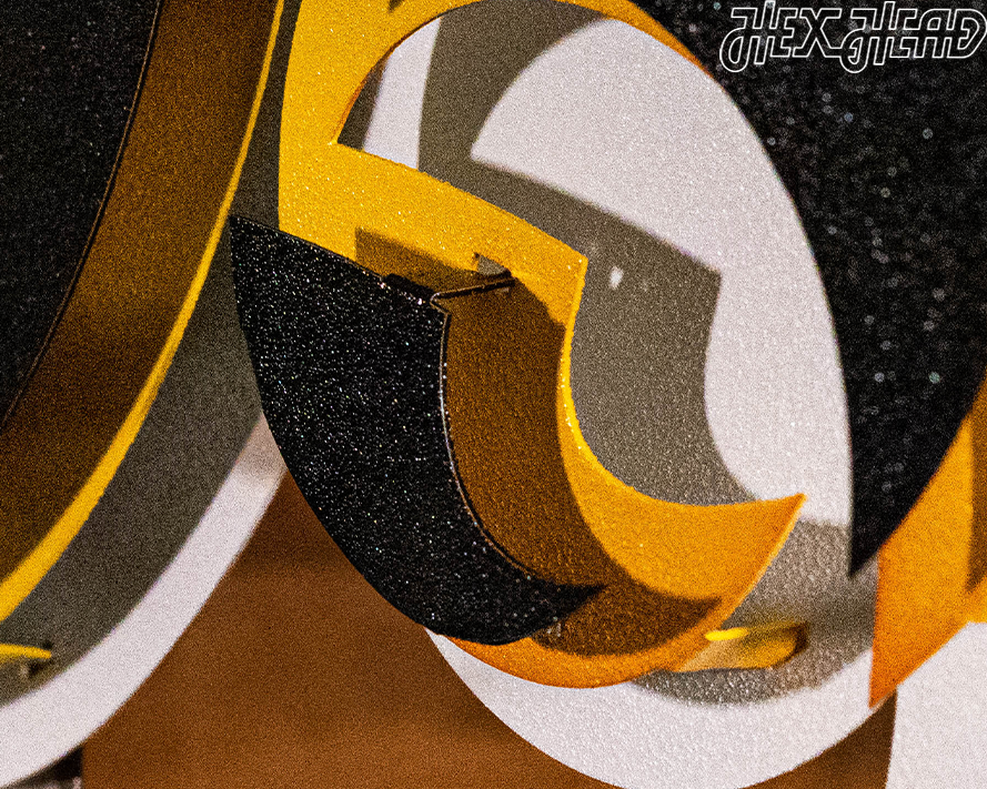 Iowa Hawkeyes Mascot with "HAWKEYES" 3D Metal Wall Art