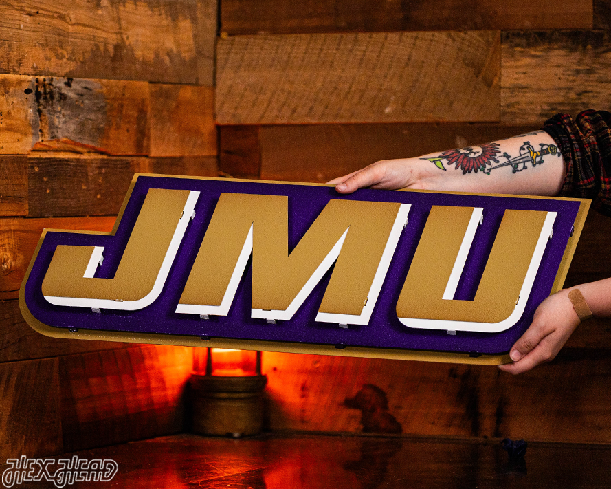 James Madison JMU 3D Metal Wall Art