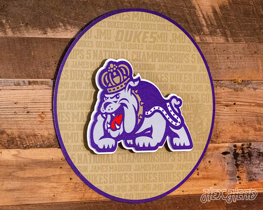 JMU Dukes CRAFT SERIES 3D Embossed Metal Wall Art