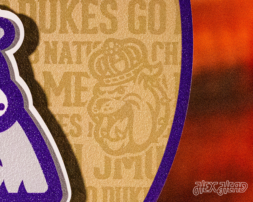 JMU Dukes CRAFT SERIES 3D Embossed Metal Wall Art