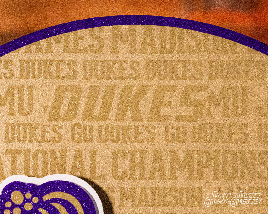 JMU Dukes CRAFT SERIES 3D Embossed Metal Wall Art
