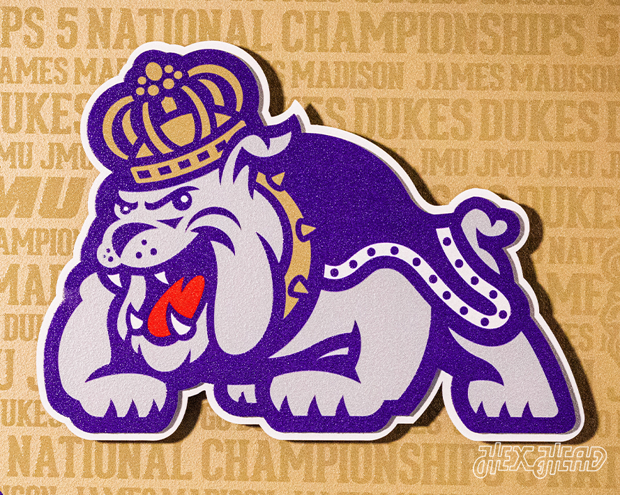 JMU Dukes CRAFT SERIES 3D Embossed Metal Wall Art