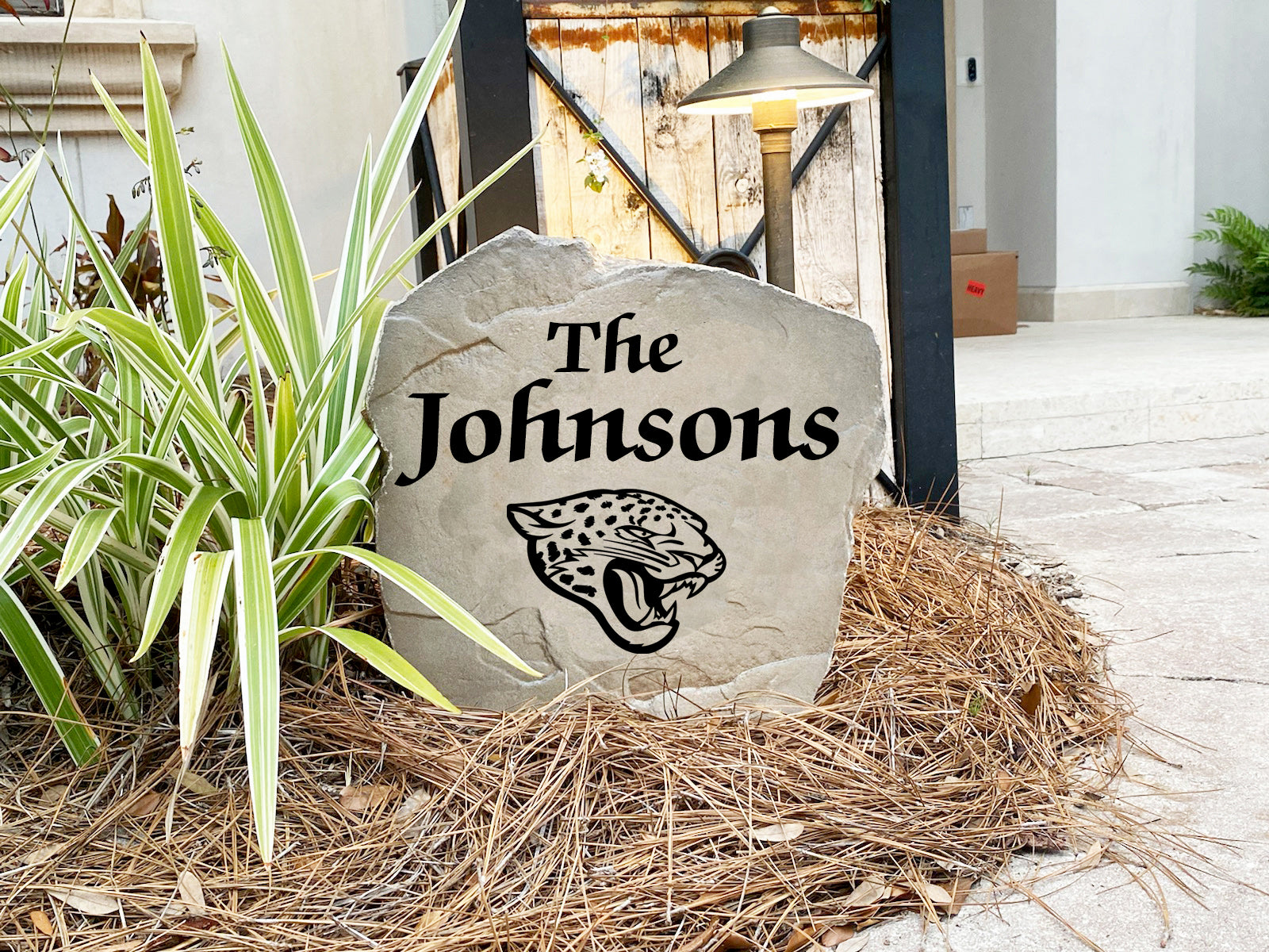 Jacksonville Jaguars Design-A-Stone Landscape Art Family Name