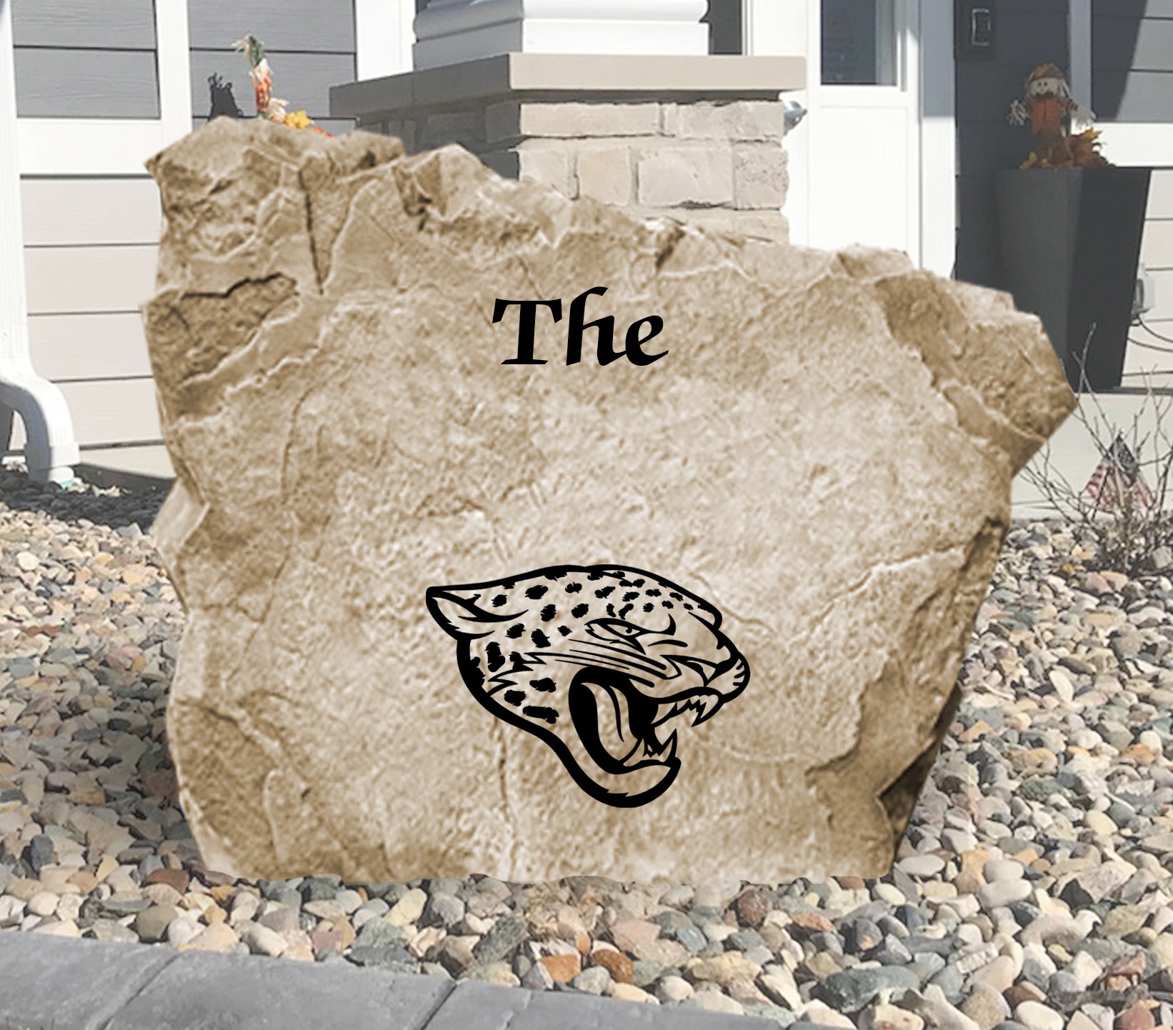 Jacksonville Jaguars Design-A-Stone Landscape Art Family Name