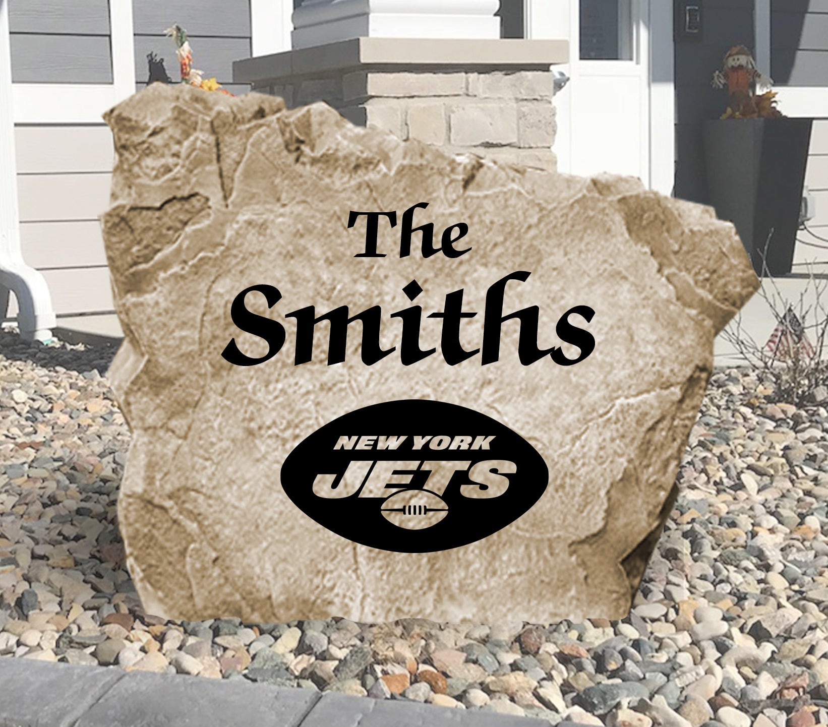 New York Jets Design-A-Stone Landscape Art Family Name