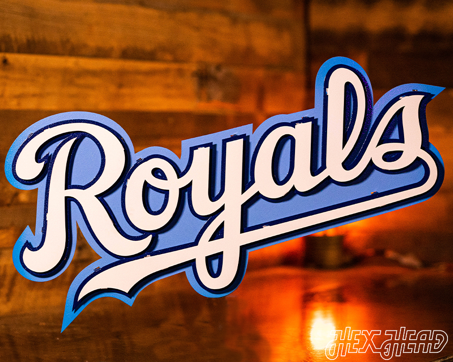 Kansas City Royals Baseball Nail Art Designs