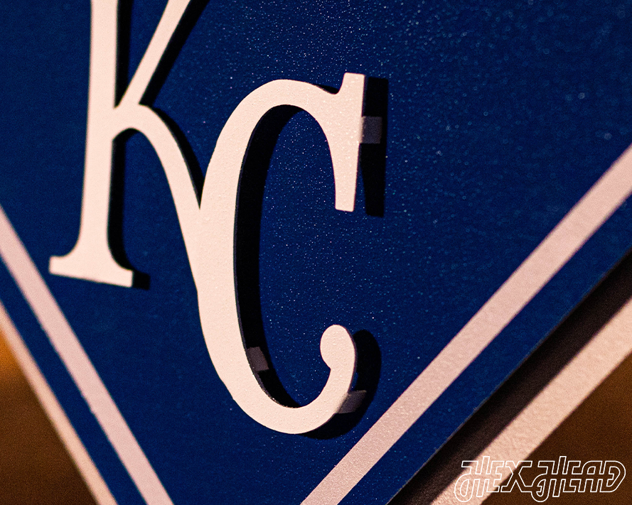 Kansas City Royals 2015 World Series 3D Vintage Metal Wall Art