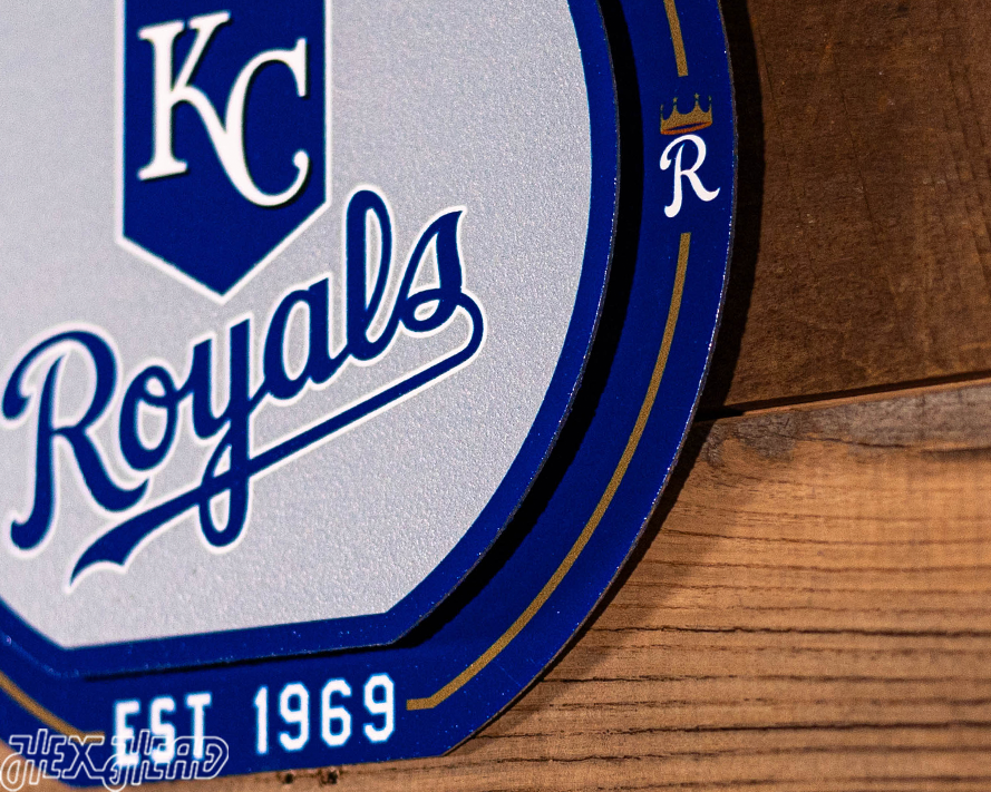 Kansas City Royals "Double Play" On the Shelf or on the Wall Art