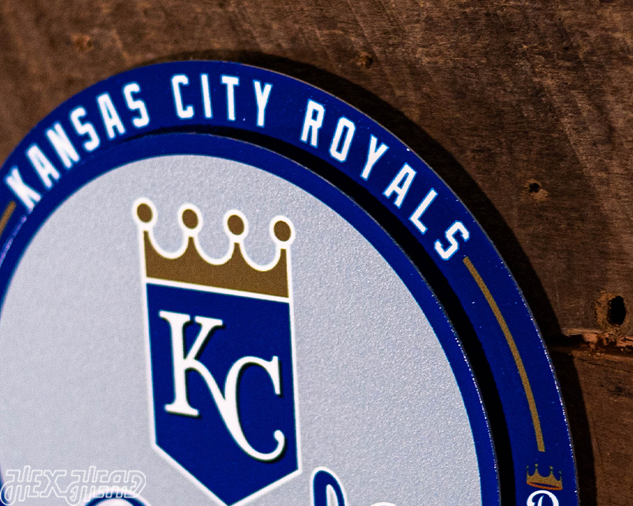 Kansas City Royals "Double Play" On the Shelf or on the Wall Art