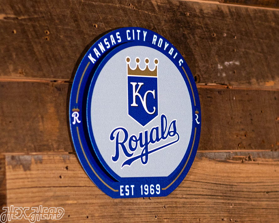 Kansas City Royals "Double Play" On the Shelf or on the Wall Art