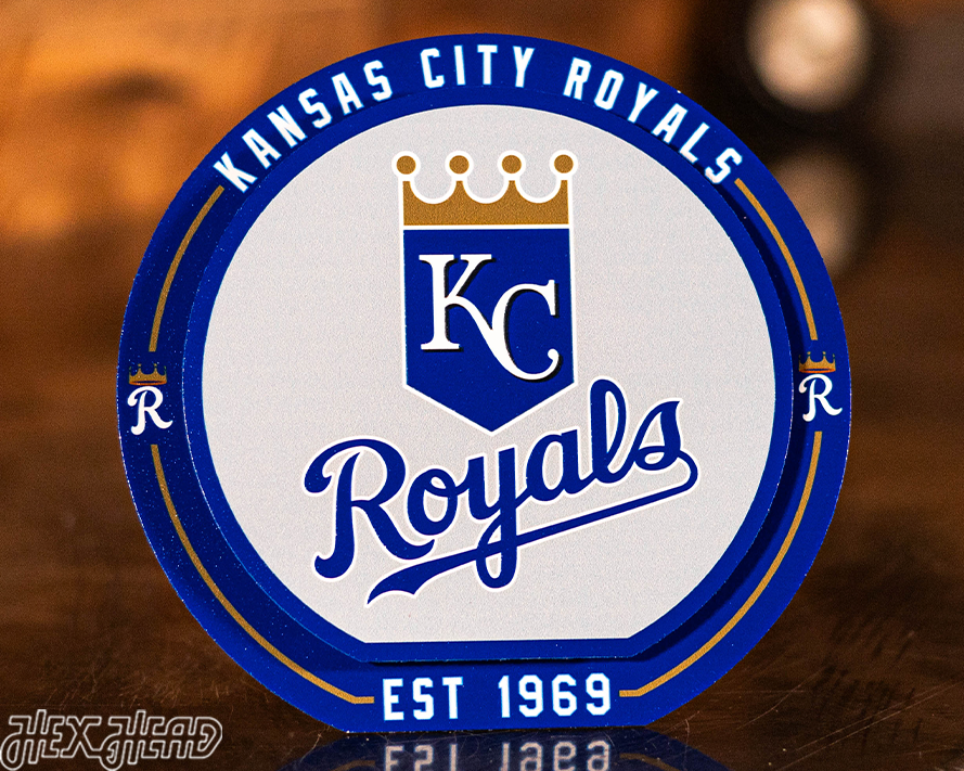 Kansas City Royals "Double Play" On the Shelf or on the Wall Art