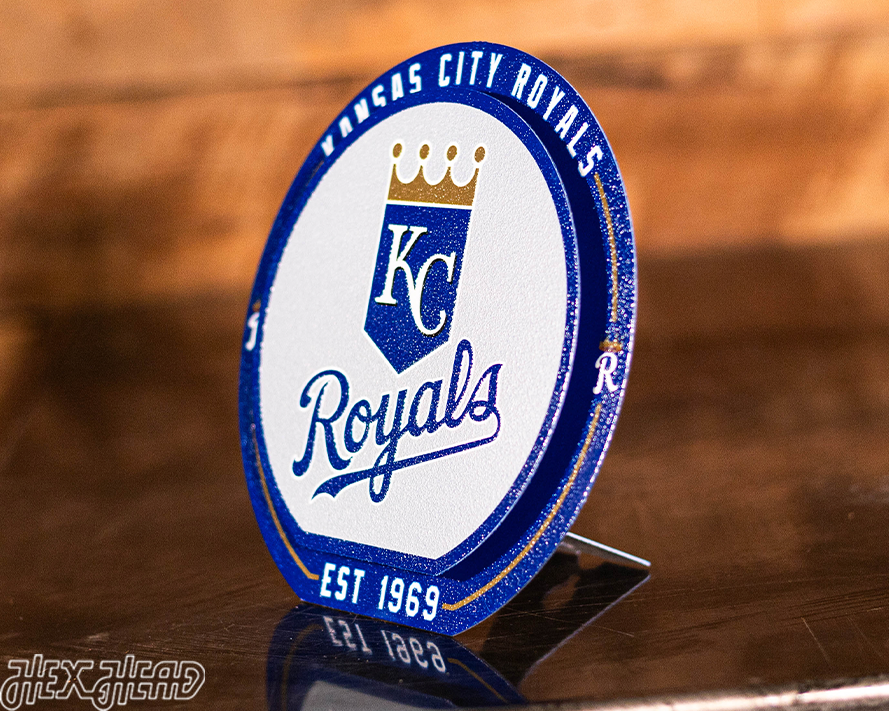 Kansas City Royals "Double Play" On the Shelf or on the Wall Art
