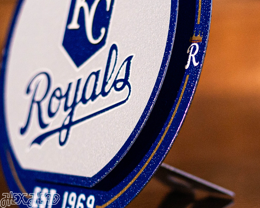 Kansas City Royals "Double Play" On the Shelf or on the Wall Art