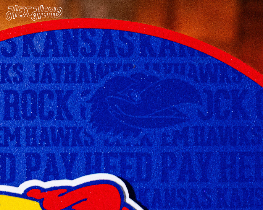 Kansas Jayhawks CRAFT SERIES 3D Embossed Metal Wall Art