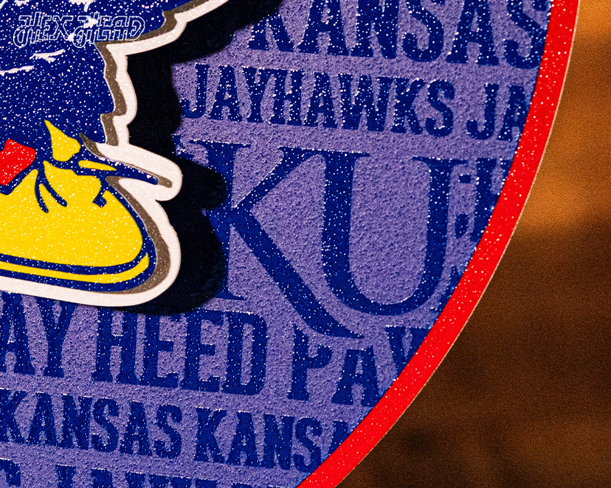 Kansas Jayhawks CRAFT SERIES 3D Embossed Metal Wall Art